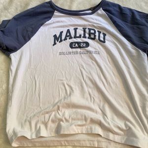 White and Gray Baby Tee